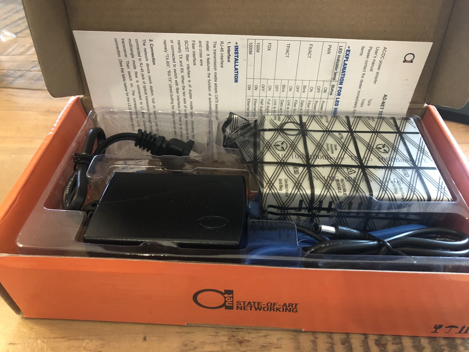 ADnet Gigabit Fiber Optic Media Converter ONet State Of The Art Networking