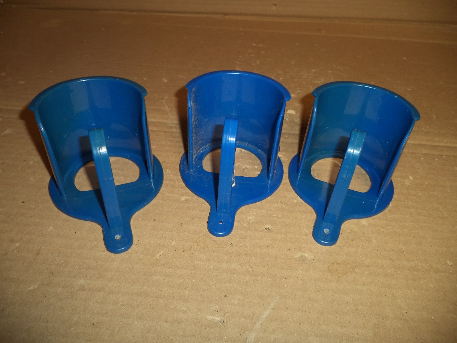 LOT OF3 Tough 1 Bridle Holder with Rein Loop Attaches to Wall Blue  Plastic