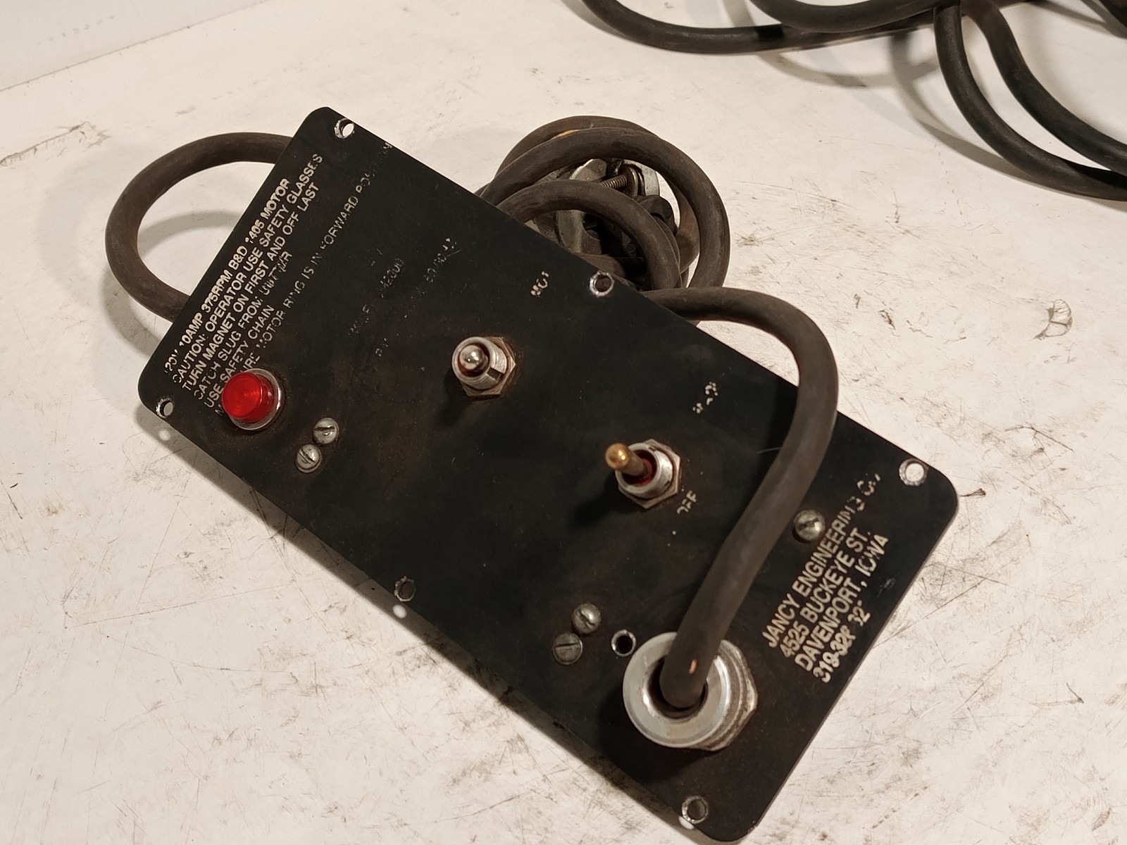 Jancy Engineering control panel lot 120V AC/DC motor magnet controller