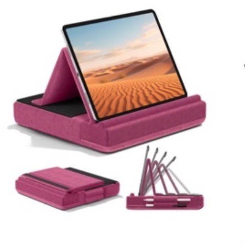 KDD Tablet Pillow Holder Pink Multi-Angle Soft Stand for iPad E-Reader KDD-742