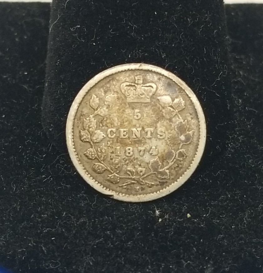 1874-H Canada 5 Cents #3905