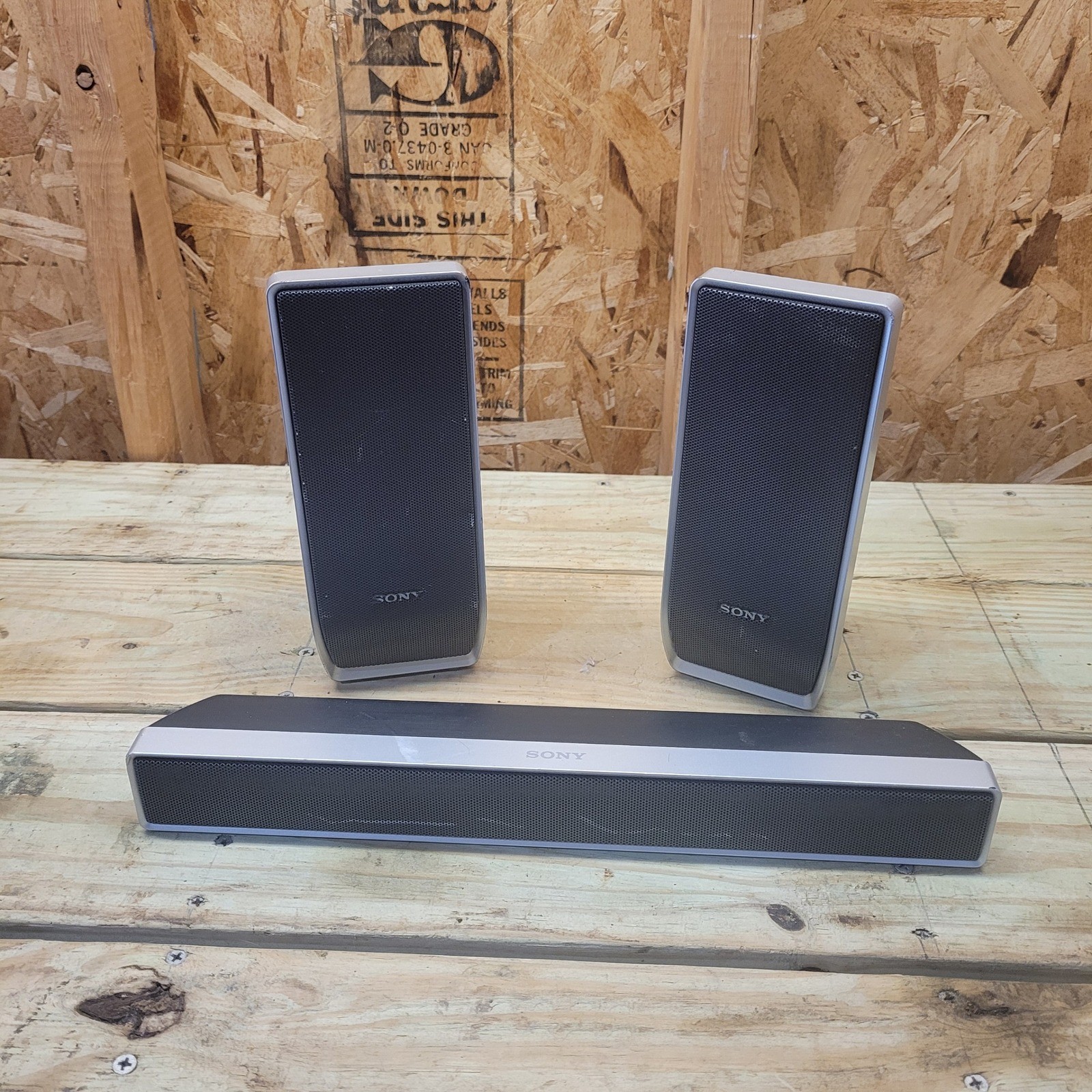 Sony Home Theater Speaker System Left Right Center Wall Mount SS-TS54 SS-CT52