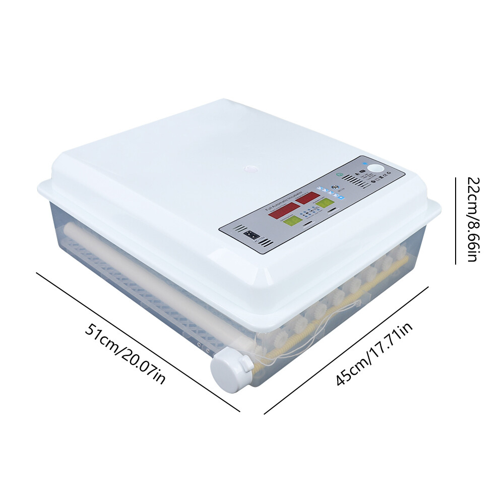 64 Eggs Incubator Digital Automatic Turning Hatcher Chicken Temperature Control