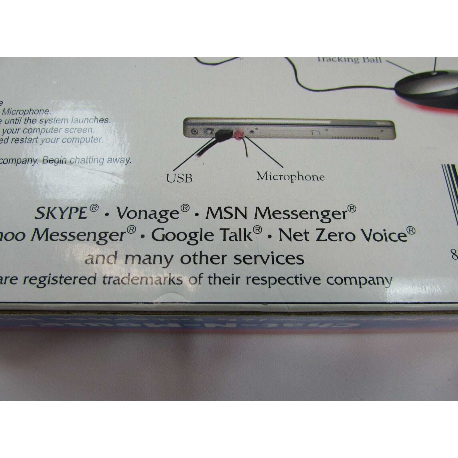 Vintage Serefex Chat N Mouse Optical Mouse With Internet Microphone 32267