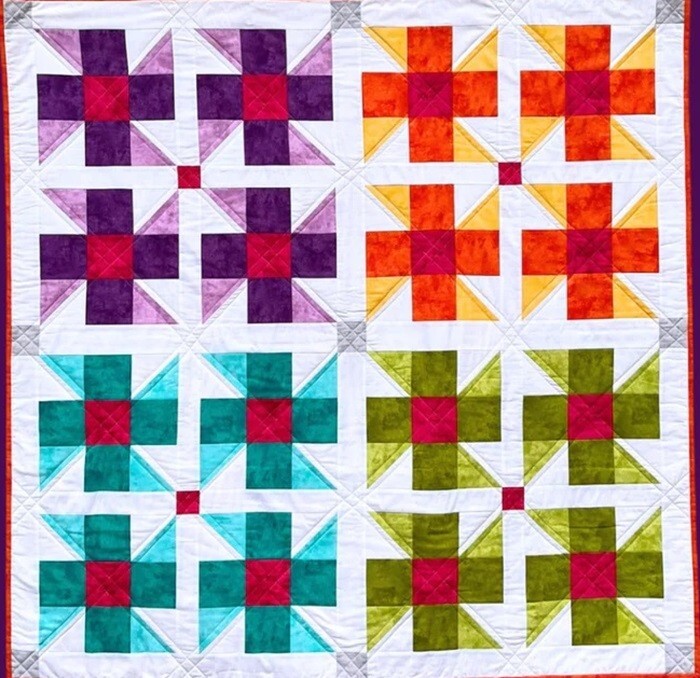 Ballyhoo Quilt Pattern-A Fat Quarter Quilt