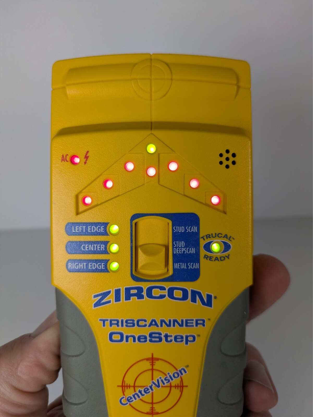 Zircon Triscanner One Step Pro Stud Finder Center Vision - Tested, Works