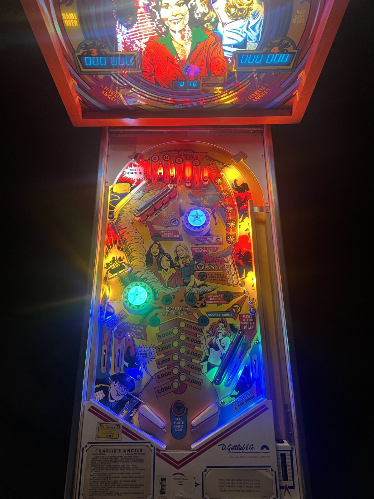 CHARLES ANGLES- NON GHOSTING Lighting Kit custom SUPER BRIGHT PINBALL LED KIT