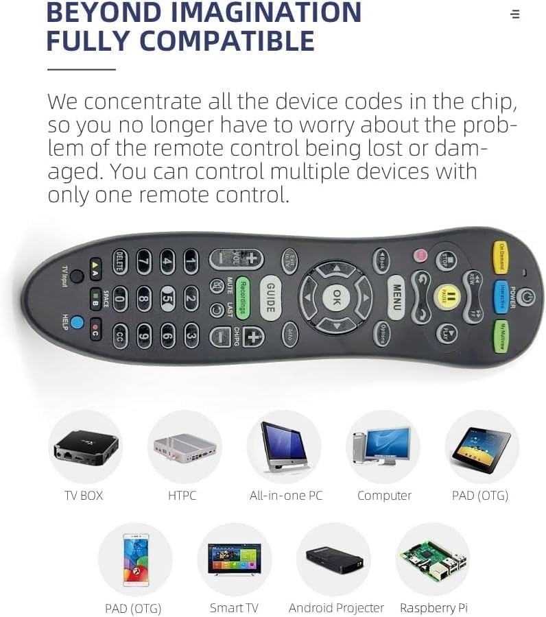 S30-S1B Universal Replacement Remote Control for ATT Uverse TV Receivers