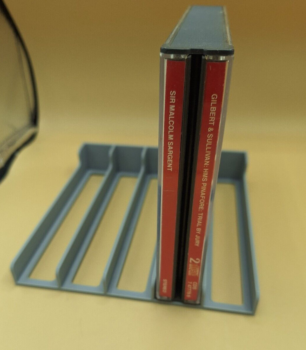 PS1 / CD Multi Disc Case Organizer Tray, 5 or 10 Slots, 3D Printed
