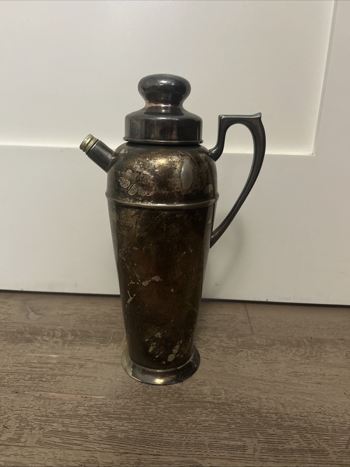 Vtg BERNARD RICE’S SONS Apollo EPNS Silver Plate Cocktail Shaker 4348 1920's