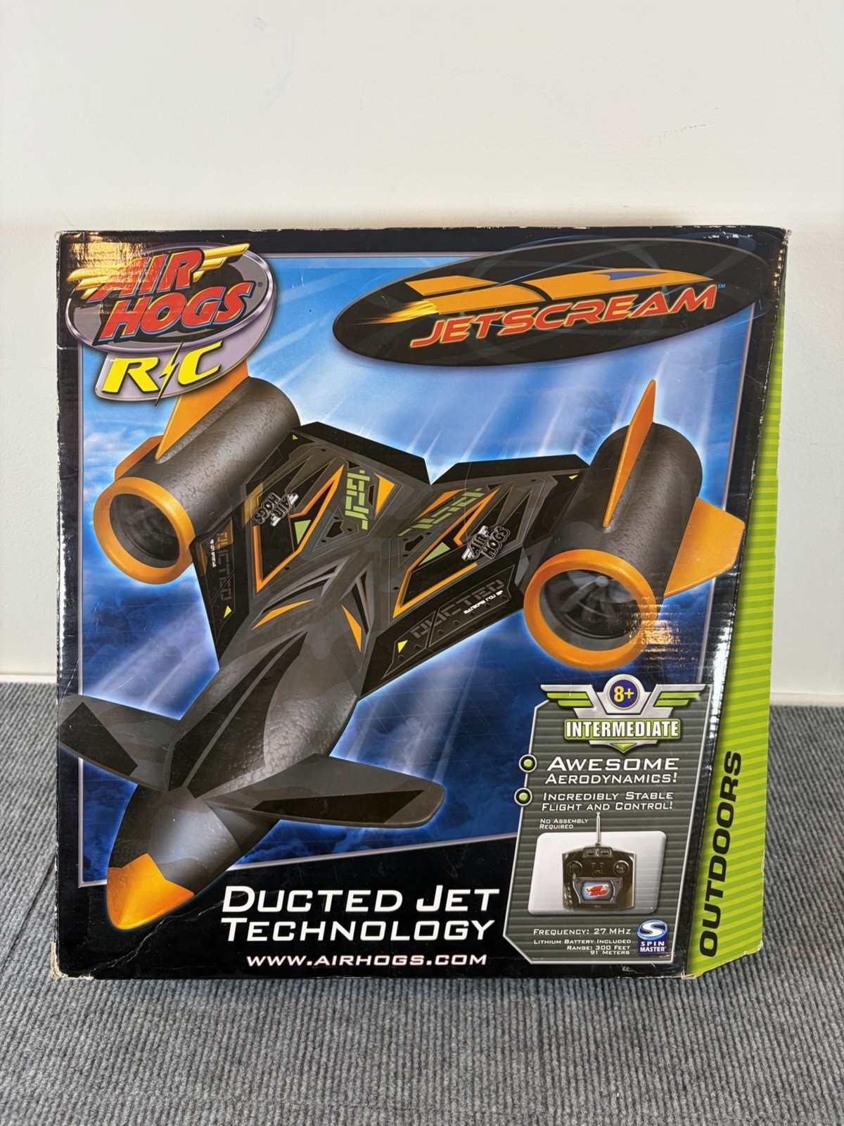 Air Hogs RC Jetscream Ducted Jet Technology Spin Master Airhogs Untested In Box