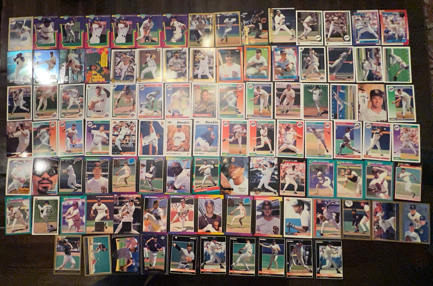 San Diego Padres Lot of 100 Cards Near Mint/Mint Lot #55 Through the Years