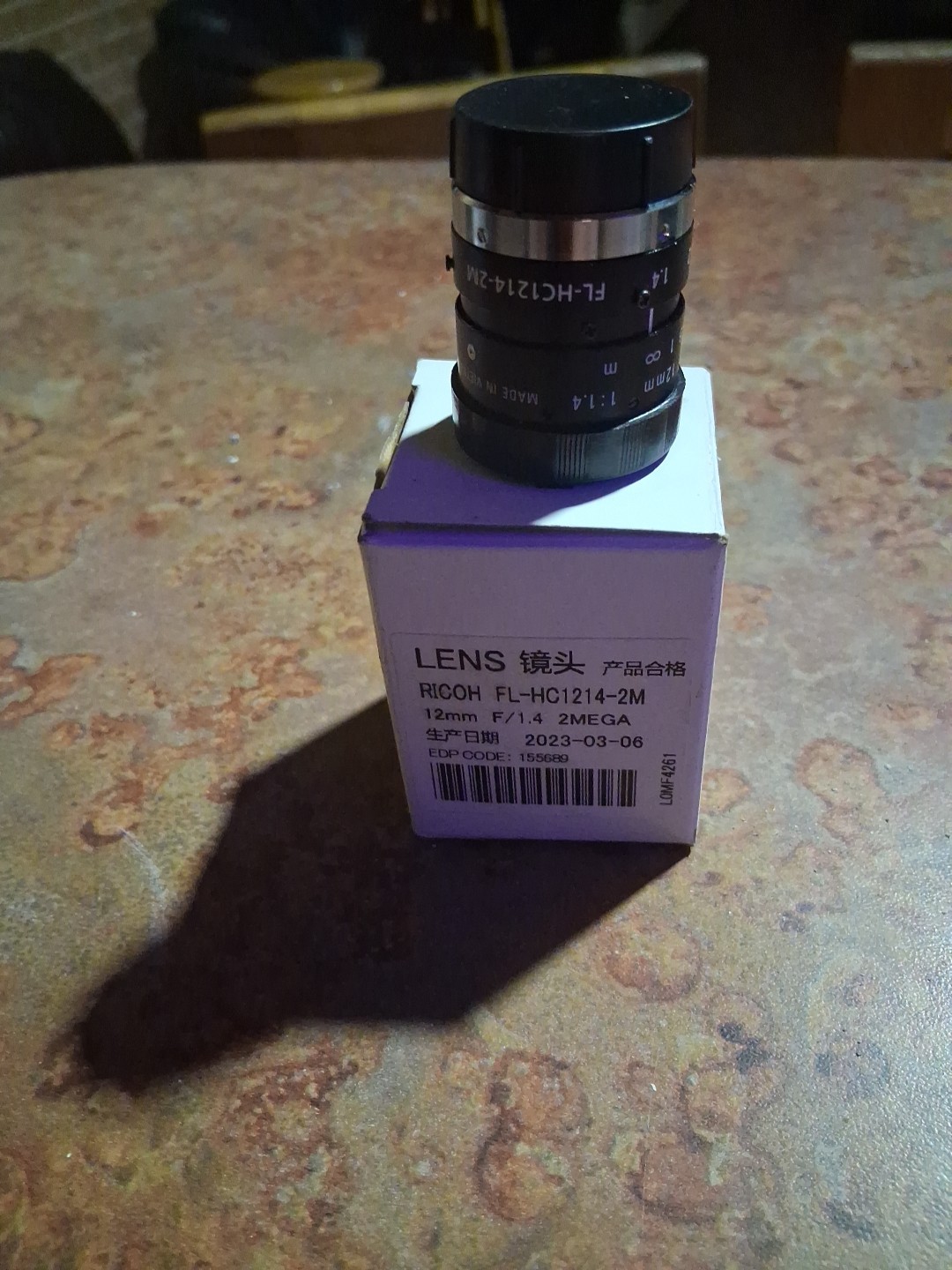 Ricoh FL-HC1214-2M Industrial Camera Lens, 12mm, F/1.4 2 MEGA - NEW