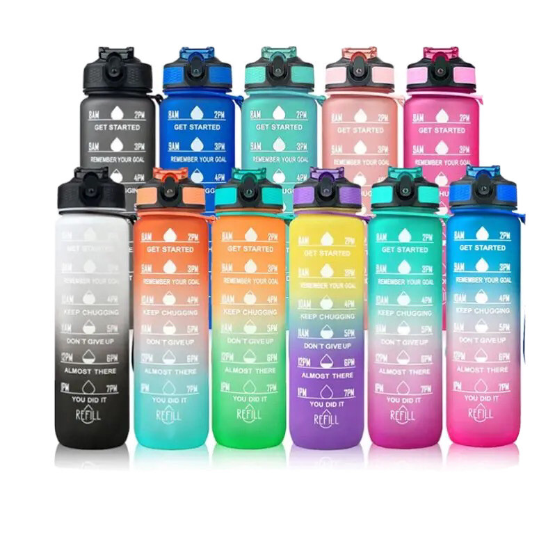 32oz Motivational water bottle