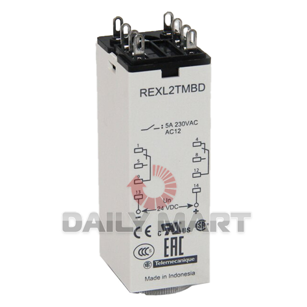 New In Box SCHNEIDER REXL2TMBD Time Relay 24VDC