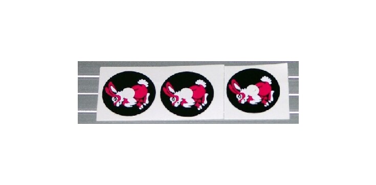 Cyclone Rabbit Pinball Machine Drop Target Decals