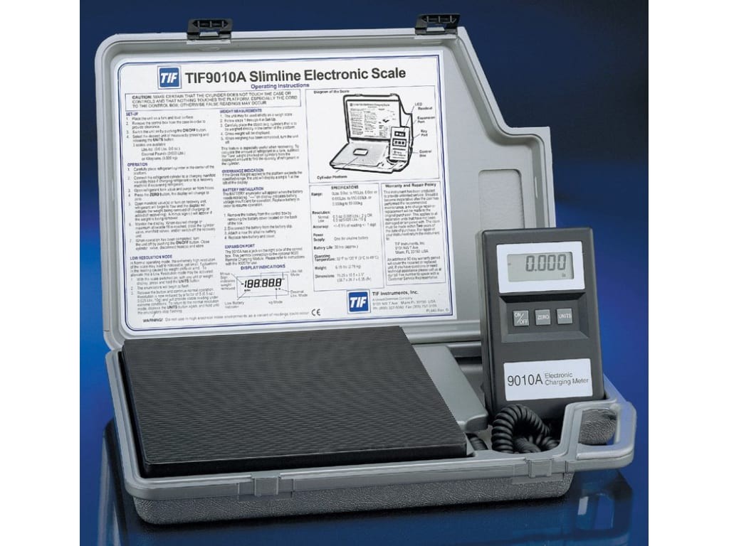 TIF 9010A - Slimline Refrigerant Scale, 110 Pound Capacity