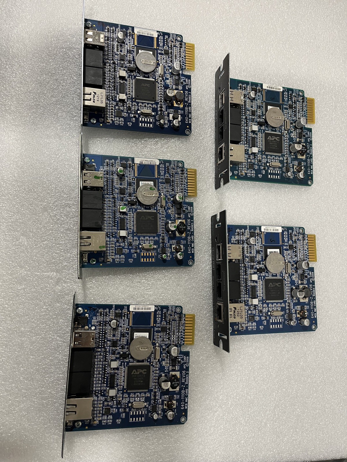 LOT OF 5 - APC Schneider Electric Smart Slot AP9631 Network Management Card