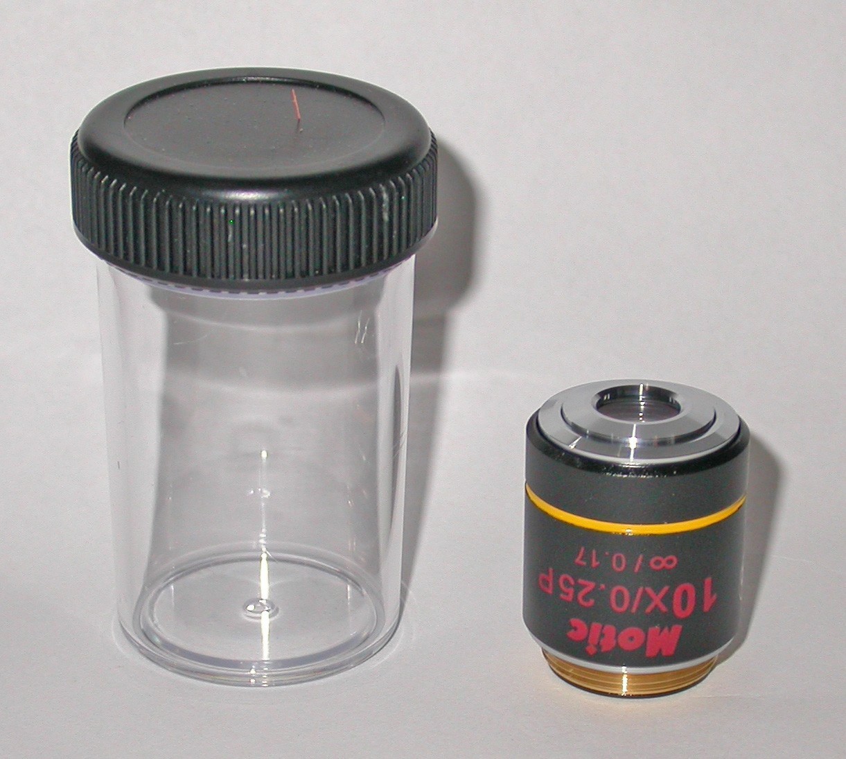 Motic EC Plan 10x Pol Microscope Objective - Strain Free - New