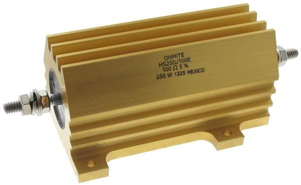 3Pcs HS25 500R F Wirewound Resistors - Chassis Mount 25W 500 OHM1%