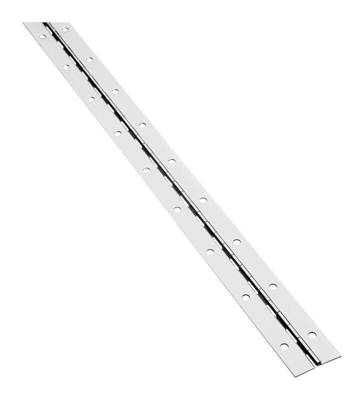 3 PACK N148-320 Nickel Cold Rolled Steel Continuous Hinge 1.5x48 in.