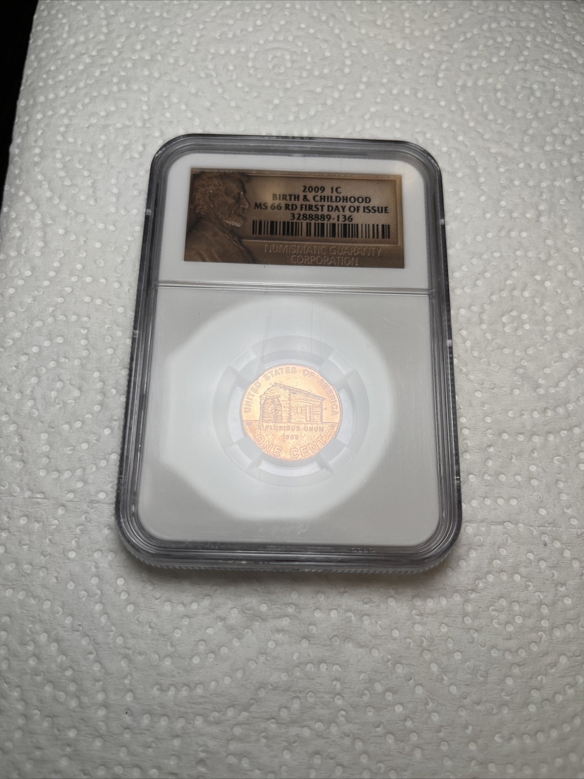 2009 Lincoln Penny MS66 RD Birth & Childhood NGC Certified