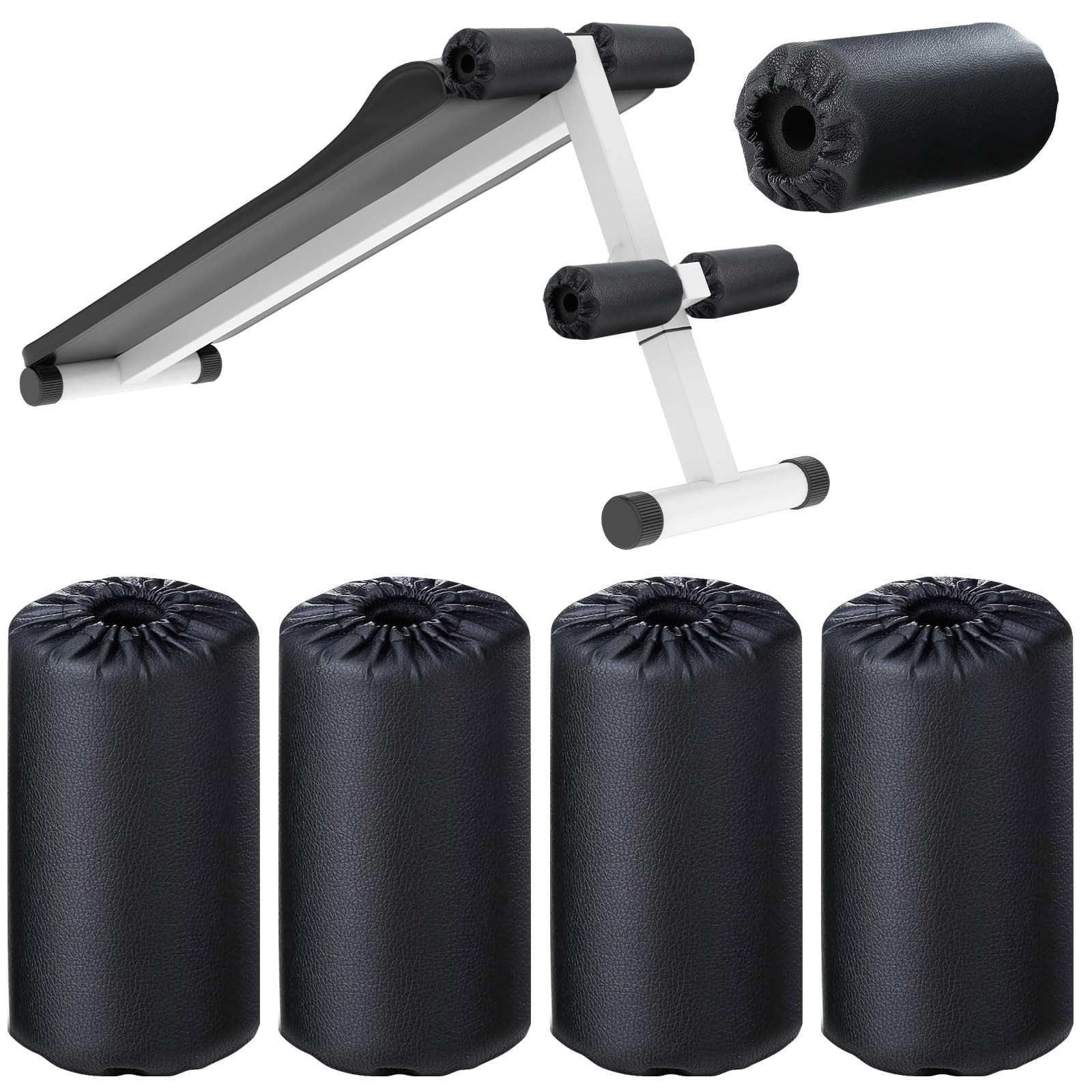 4PCS Foam Foot Pads Replacement For Weight Bench Inversion Table Gym Equipment