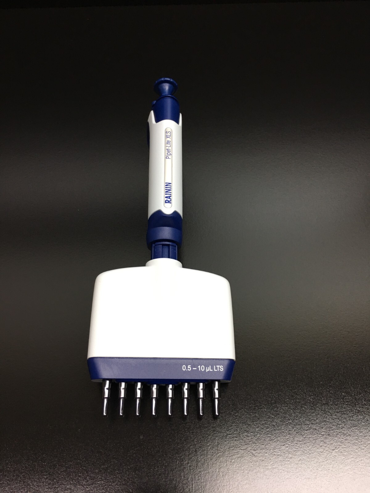 Rainin Pipet-Lite L-10 XLS 0.5-10uL LTS 8 Channel Manual Pipette with WARRANTY