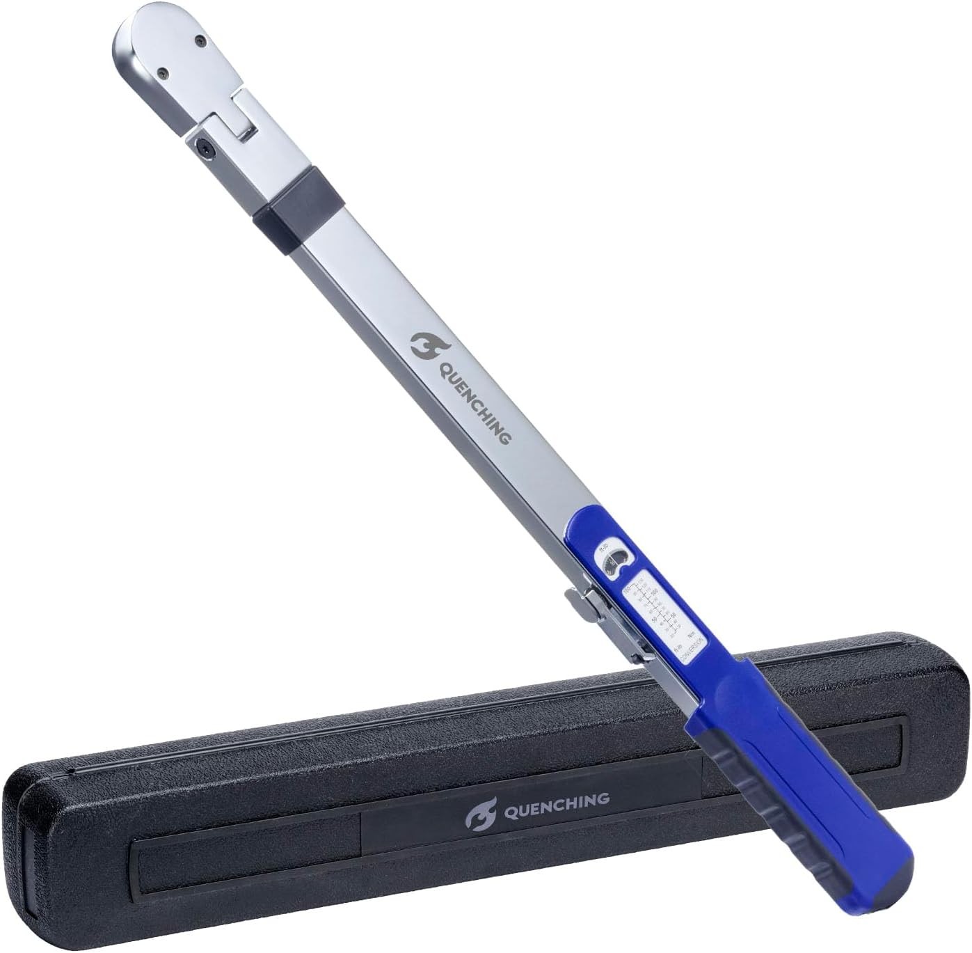 Split Beam Torque Wrench,3/8" for 20–100 ft-lb, Fine-adjustable, ±4% Accuracy