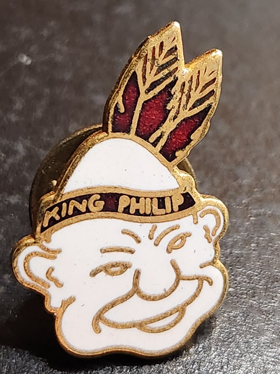 Vintage King Philip Enamel Pin Lapel Hat Collectible