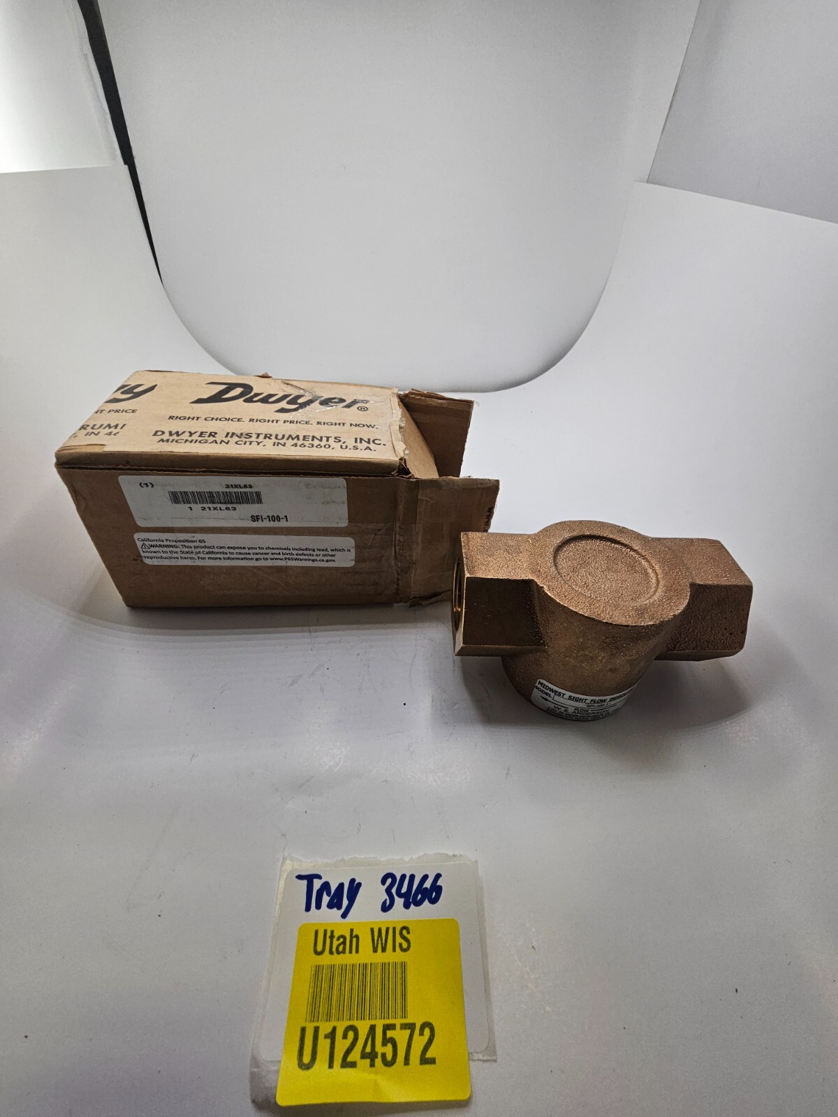 W.E. Anderson SFI-100-1 Midwest Sight Flow Indicator