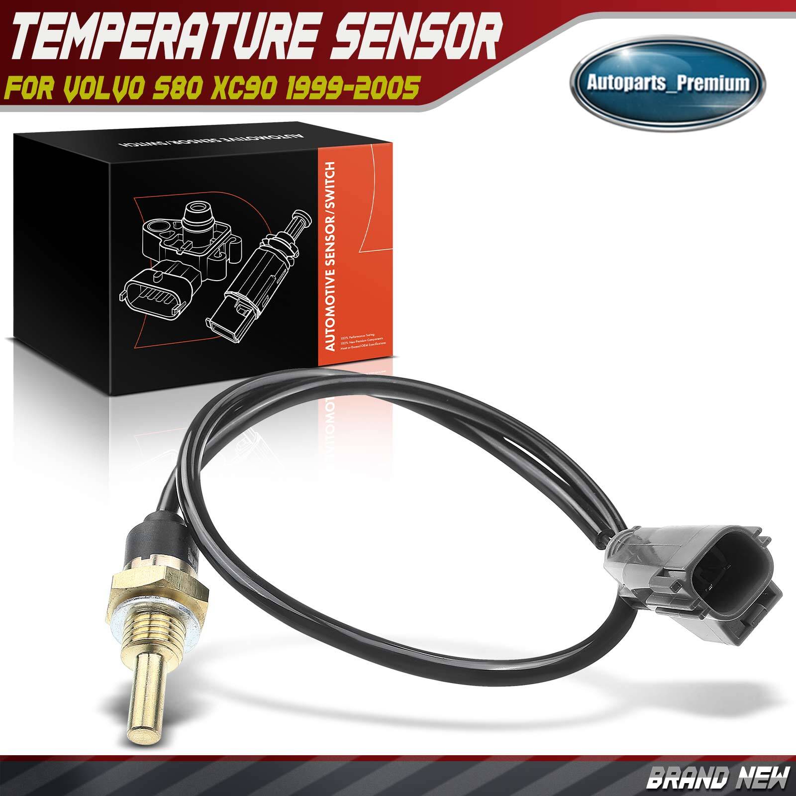 Engine Coolant Temperature Sensor for Volvo XC90 S80 1999-2005 L6 2.9L Turbo