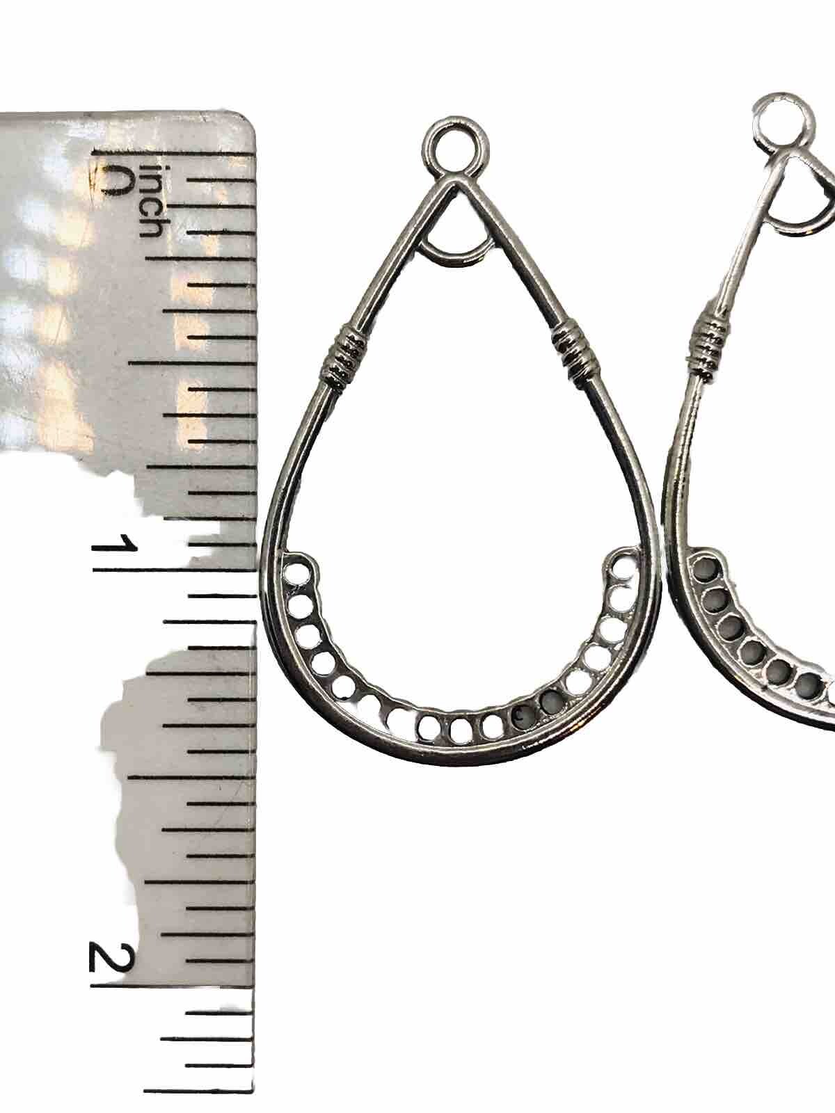 Blue Moon Chandelier Earring Findings Silver Tone