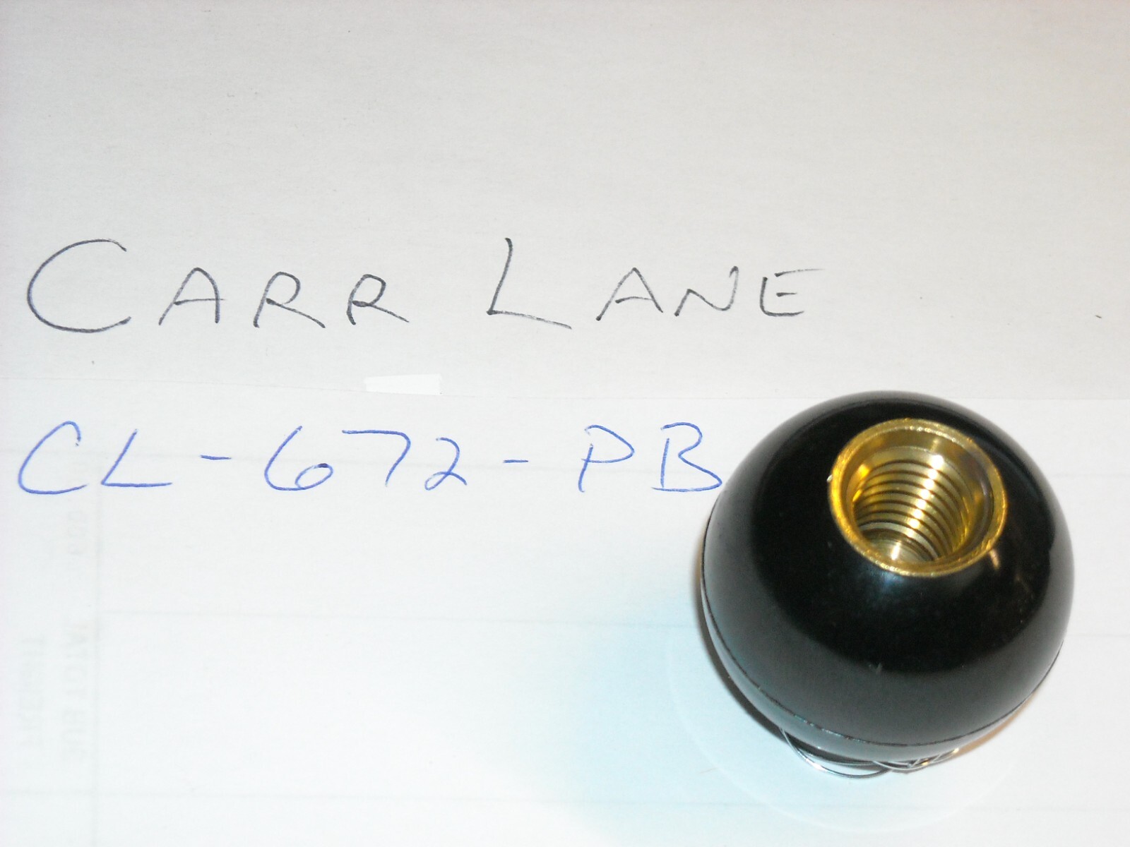 CL-672-PB, Carr Lane, Ball Knob, New Old Stock