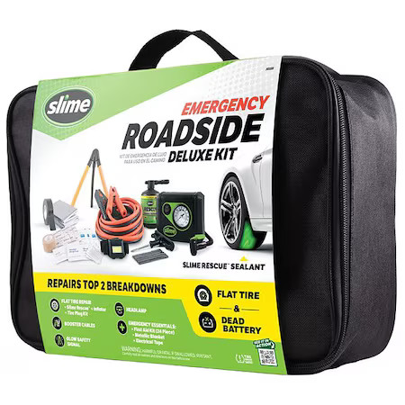 Slime 50155 Emergency Roadside Kit, Bag, Orange