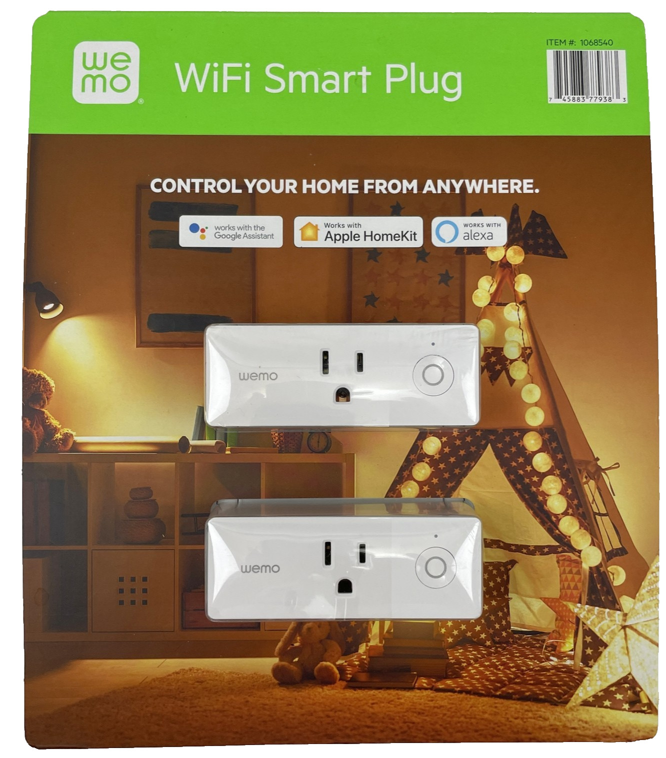 Wemo Mini Smart Plug WiFi Enabled Set 2 Works w/ Alexa Google Apple HomeKit NEW