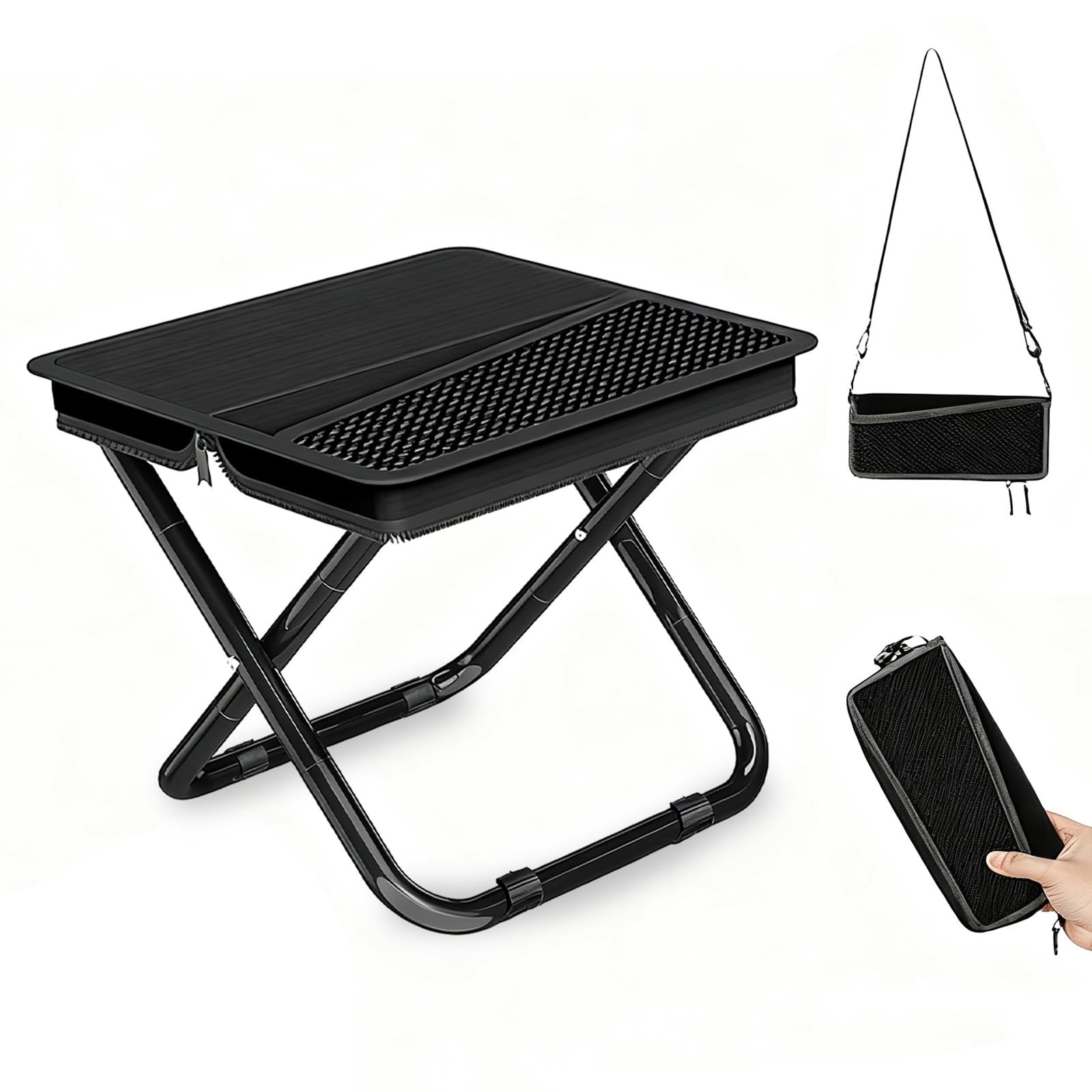 Portable Pocket Stool Seating,Ultralight Foldable Camp Stool with Compact Car...
