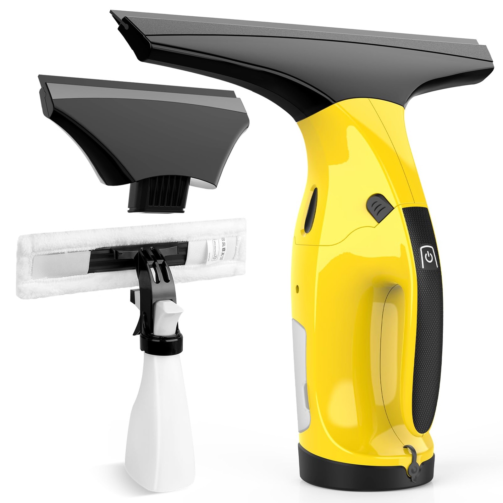 Rechargeable Window Vac, Electric Vacuum 11 inches, 6.7 Yellow