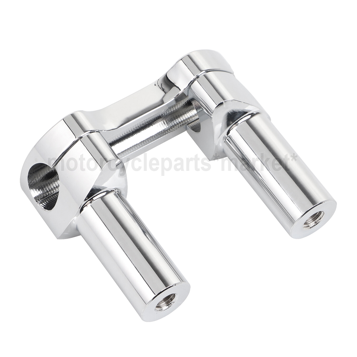 Front 3.5" CNC Handlebar Risers Top Clamp For Harley Heritage Softail Dyna FXDL