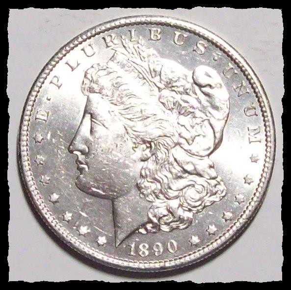 1890-S  MORGAN DOLLAR  Bright Fully Lustrous  Very Nice to Choice BU  #20D6