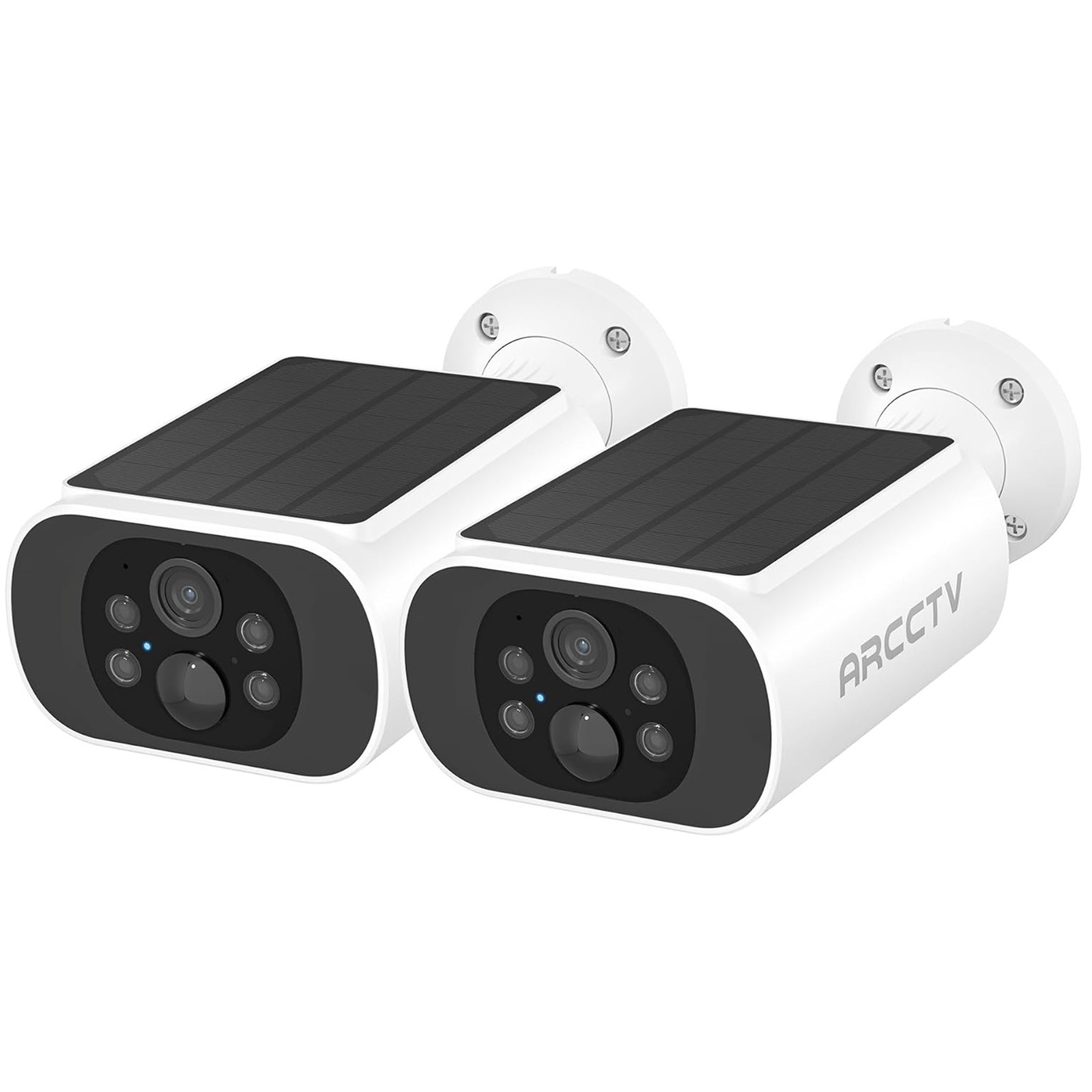 ARCCTV 4MP Wireless Solar Battery Powered Security Camera Outdoor 2K CCTV 2Pack