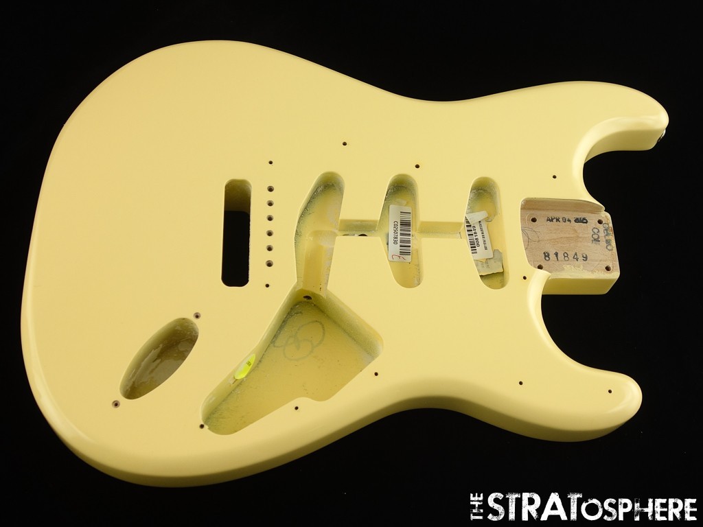 American Fender Stratocaster MALMSTEEN Strat BODY, Vintage White