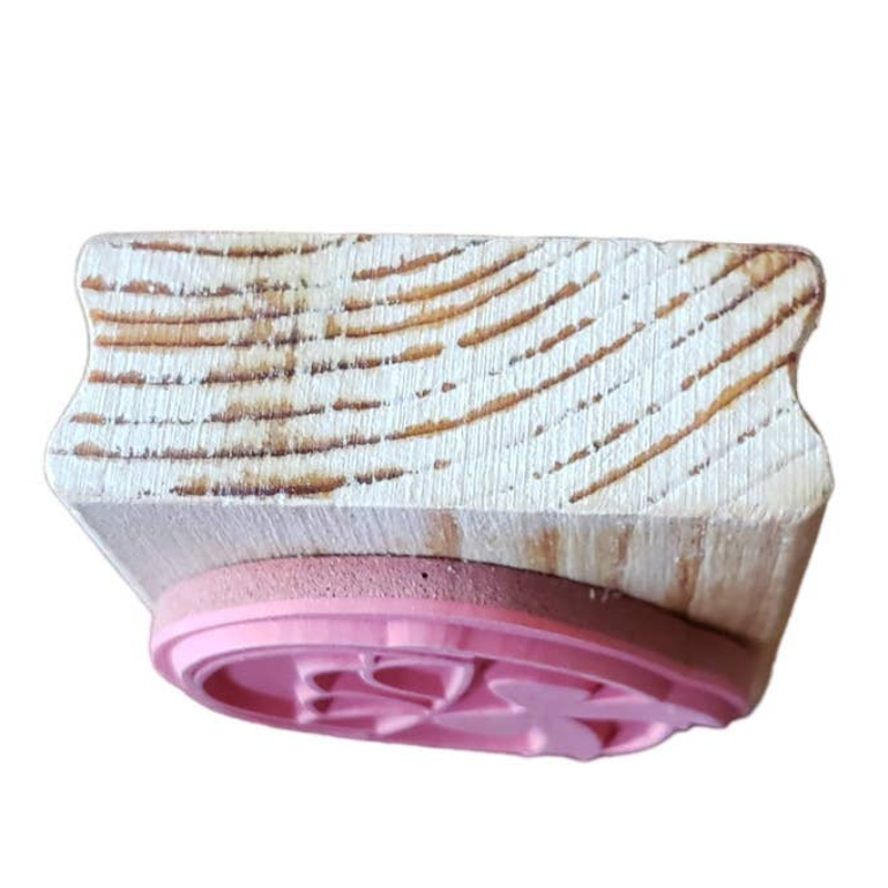 Spring Easter Basket With Eggs Craftsmart Wood Mounted Rubber Stamp