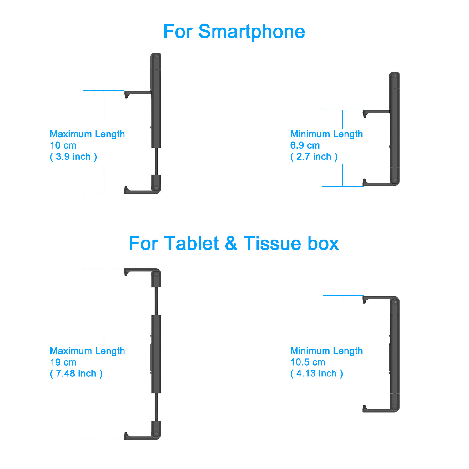 Universal Kitchen Tablets Wall Mount Holder for Smartphones,eReader - iPad Pro