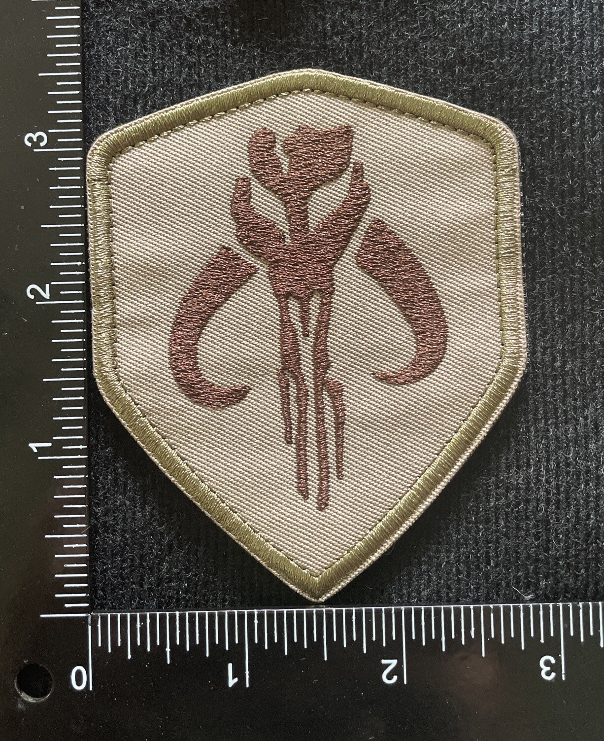 Mandalorian Mythosaur Skull Crest Symbol Sigil Tactical Morale Patch Hook Loop