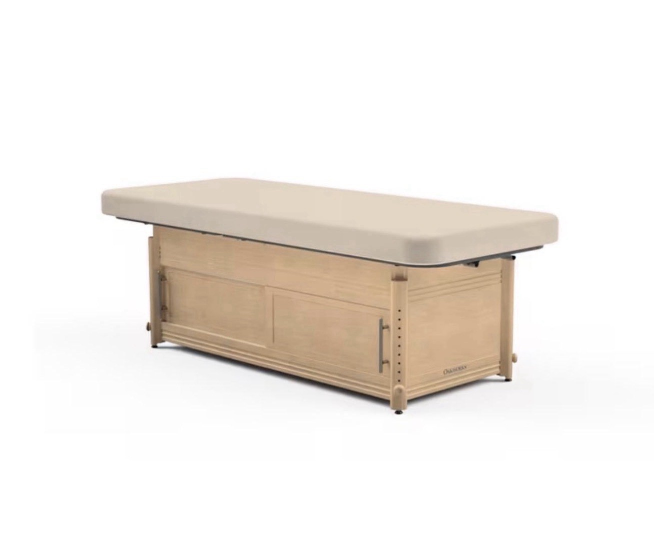 Oakworks Electric Hydraulic Flat Top Massage Table, Beige/Tan 73x34x34"