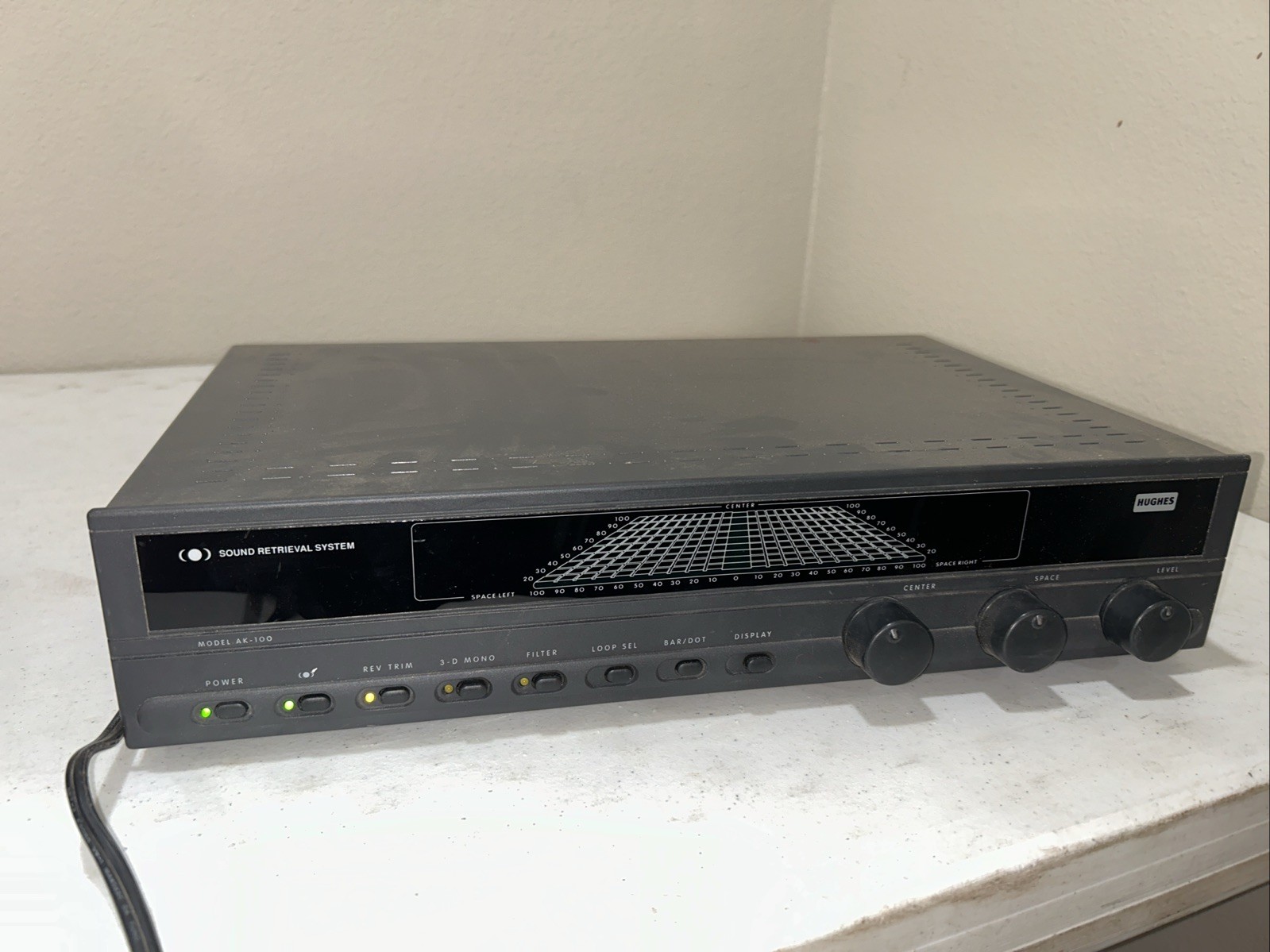 Hughes AK-100 SRS Sound Retrieval System Stereo Processor As Is Untested