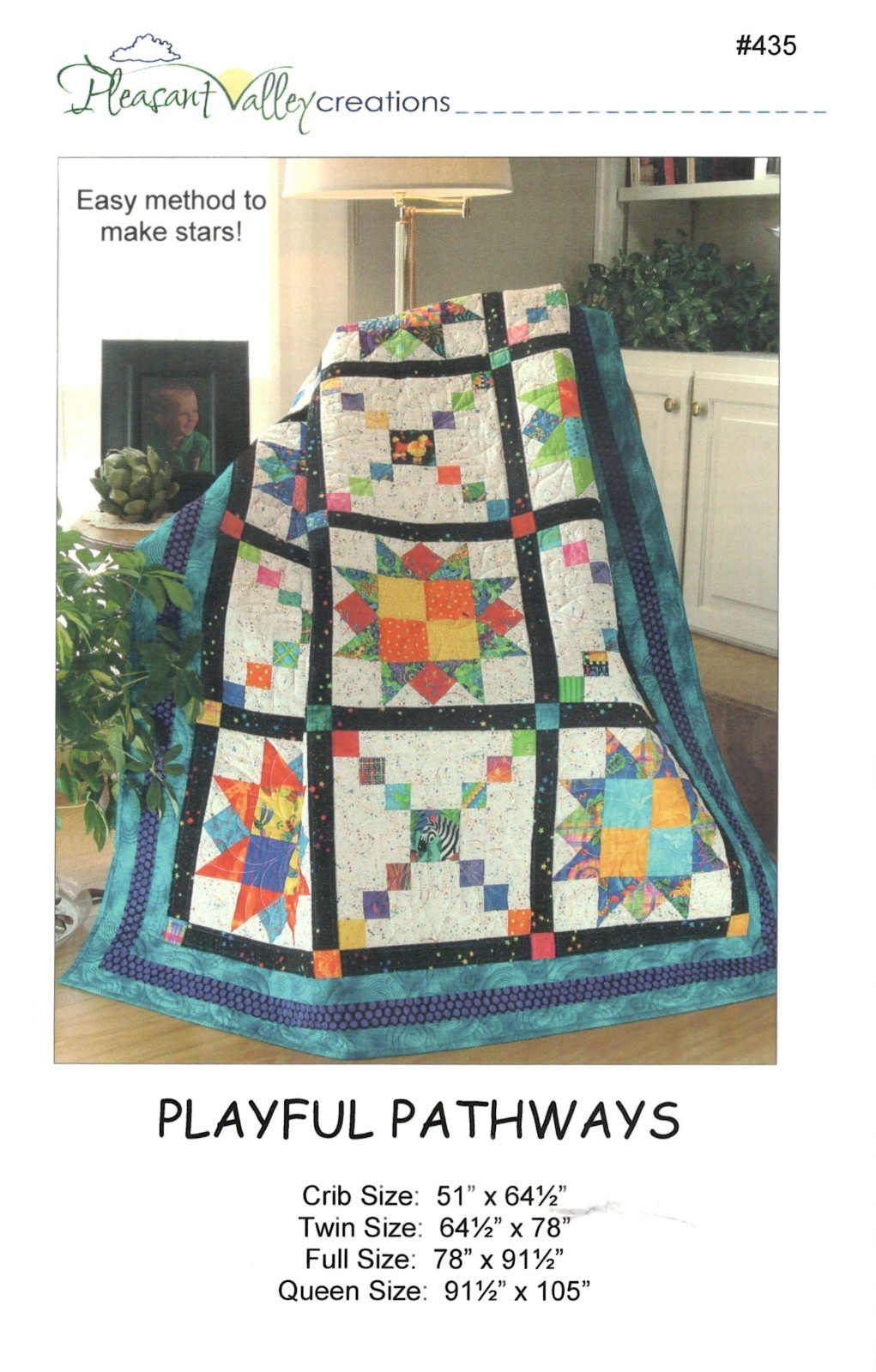 Playful Pathways Quilt Pattern by Pleasant Valley Creations 435