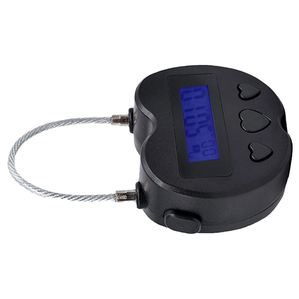 Black Time Lock LCD Display Time Lock Multifunction Travel Electronic Timer US