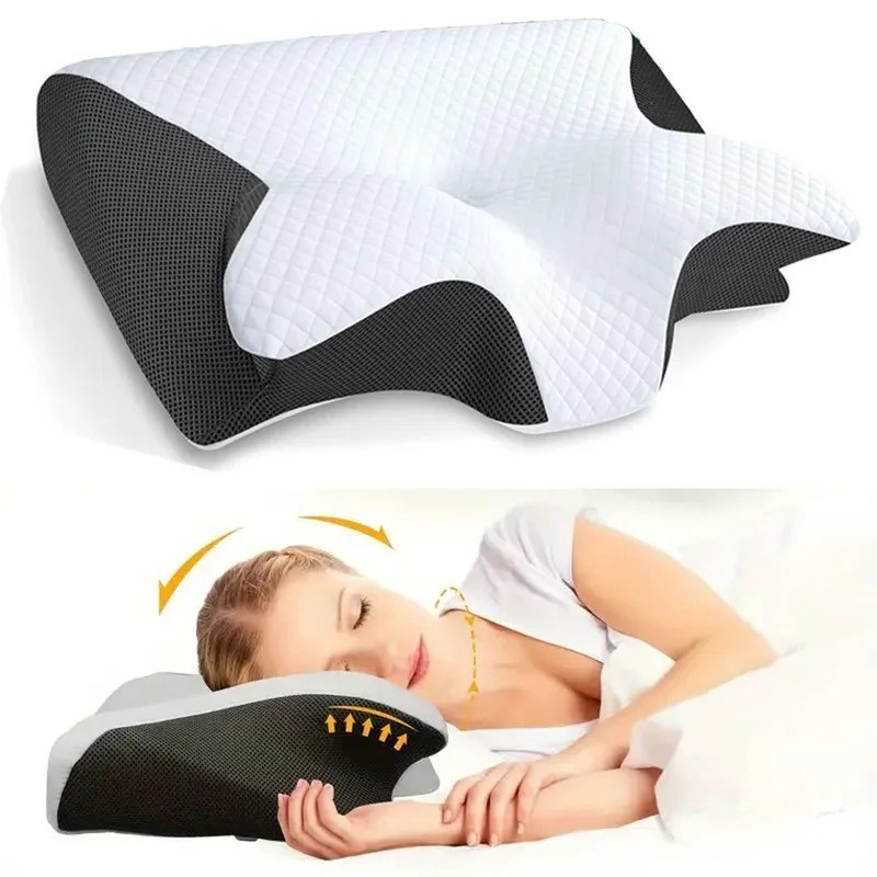 Deep Sleep Memory Foam Cervical Pillow – Butterfly Neck Support Pillow